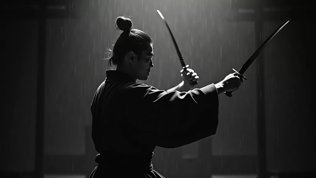 mature adult training escrima with knives